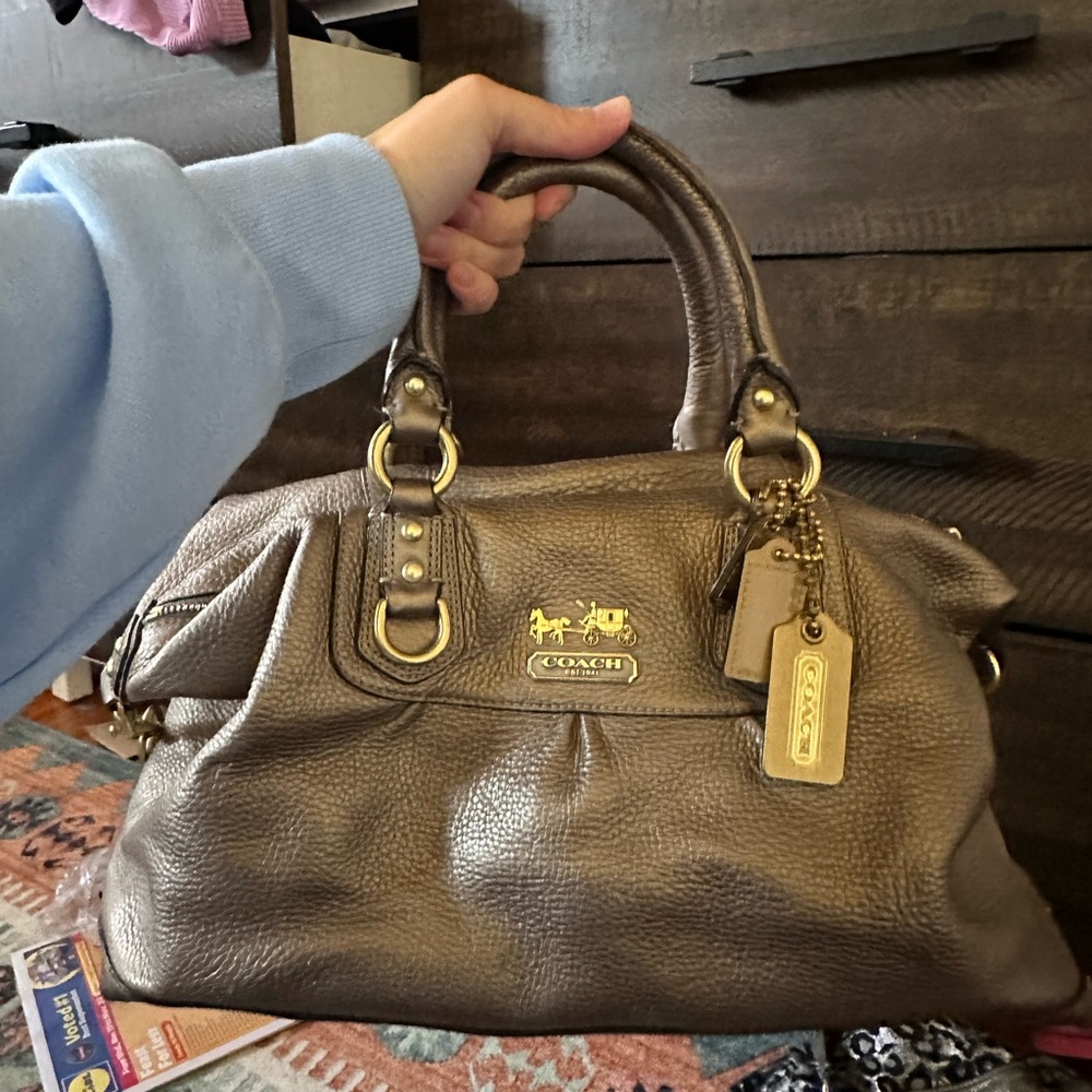 Coach Large Madison Sabrina Steel Handbag